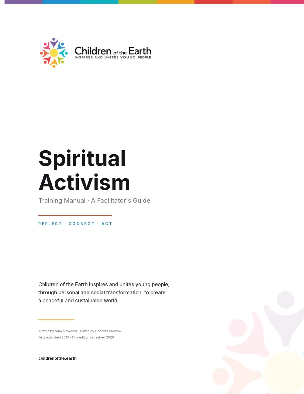Cover of the Spiritual Activism Training Manual by Dr Nina Meyerhof